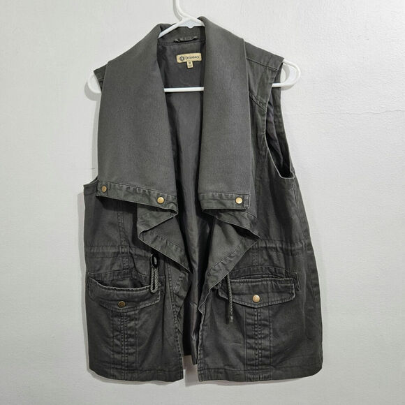 Democracy Army Green Cargo Vest. Women's Size Medium. - Picture 1 of 5